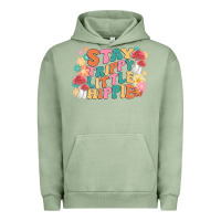 Pigment Oil Green stay trippy little hippie Urban Hoodie - MaliasSmallBusiness