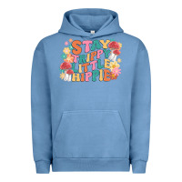Pigment Pebble Blue stay trippy little hippie Urban Hoodie - MaliasSmallBusiness