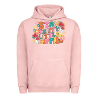 Pigment Salmon stay trippy little hippie Urban Hoodie - MaliasSmallBusiness