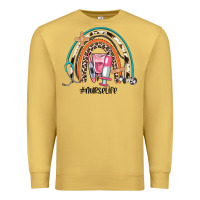 Antique Gold nurse life rainbow Premium Sweatshirt - JahusDesignShop