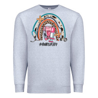 Heather Grey nurse life rainbow Premium Sweatshirt - JahusDesignShop