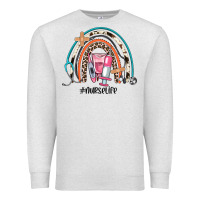 Oatmeal Heather nurse life rainbow Premium Sweatshirt - JahusDesignShop