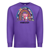 Purple nurse life rainbow Premium Sweatshirt - JahusDesignShop