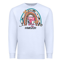 White nurse life rainbow Premium Sweatshirt - JahusDesignShop