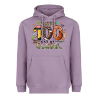 Lavender happy 100 americana football basketball day of sch Heavyweight Hoodie - RacoonDesign