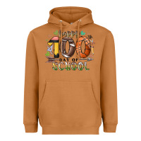 Happy 100 Americana Football Basketball Day Of Sch Heavyweight Hoodie | Teevron