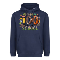 Navy happy 100 americana football basketball day of sch Heavyweight Hoodie - RacoonDesign