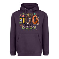 Plum happy 100 americana football basketball day of sch Heavyweight Hoodie - RacoonDesign