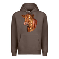 Coffee red angus cattle cow Premium Hoodie - LillyAllenDesigns