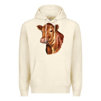 Sandshell red angus cattle cow Premium Hoodie - LillyAllenDesigns