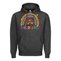 Charcoal Heather bus driver Zipper Hoodie - texasbilliewilder