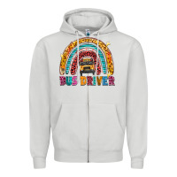 Dove Grey bus driver Zipper Hoodie - texasbilliewilder