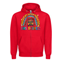 Red bus driver Zipper Hoodie - texasbilliewilder