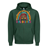 Sports Green bus driver Zipper Hoodie - texasbilliewilder