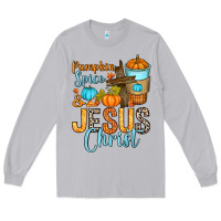 Moon Dust Pumpkin spice and Jesus Christ Long Sleeve Tee - RanaPortraitStore