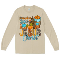 Mushroom Pumpkin spice and Jesus Christ Long Sleeve Tee - RanaPortraitStore