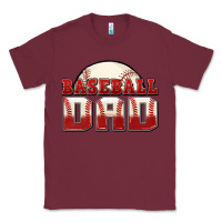 Burgundy baseball dad Classic Tee - Zillion Design Studio