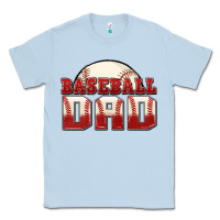 Dusty Blue baseball dad Classic Tee - Zillion Design Studio