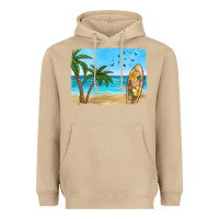 Mushroom beach background Heavyweight Hoodie - HRA Design Shop