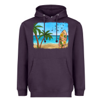 Plum beach background Heavyweight Hoodie - HRA Design Shop