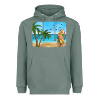 Sage beach background Heavyweight Hoodie - HRA Design Shop