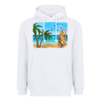 White beach background Heavyweight Hoodie - HRA Design Shop
