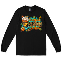Black Pumpkin spice junkie Long Sleeve Tee - RanaPortraitStore