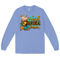 Colony Blue Pumpkin spice junkie Long Sleeve Tee - RanaPortraitStore