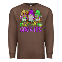 Chestnut mardi gras chillin' with my gnomies Premium Sweatshirt - JahusDesignShop