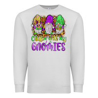 Dove Grey mardi gras chillin' with my gnomies Premium Sweatshirt - JahusDesignShop