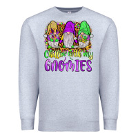 Heather Grey mardi gras chillin' with my gnomies Premium Sweatshirt - JahusDesignShop