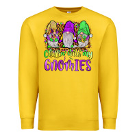 Lemon mardi gras chillin' with my gnomies Premium Sweatshirt - JahusDesignShop