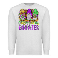 Oatmeal Heather mardi gras chillin' with my gnomies Premium Sweatshirt - JahusDesignShop