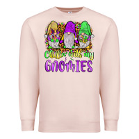 Pale Pink mardi gras chillin' with my gnomies Premium Sweatshirt - JahusDesignShop