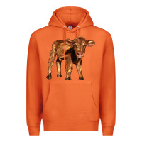 Carrot red angus calf Premium Hoodie - LillyAllenDesigns