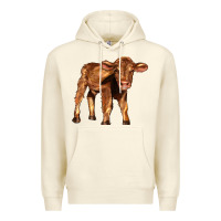 Sandshell red angus calf Premium Hoodie - LillyAllenDesigns