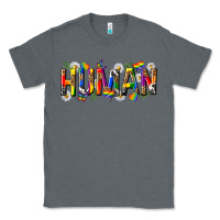 Charcoal Heather pride human Classic Tee - texasbilliewilder