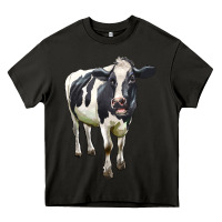 Asphalt Holstein Bull Heavy Core Tee - LillyAllenDesigns