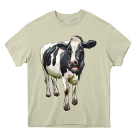 Mossy Holstein Bull Heavy Core Tee - LillyAllenDesigns