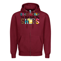 Burgundy don t worry i ve had both my shots Zipper Hoodie - Zillion Design Studio