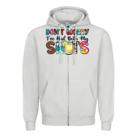 Dove Grey don t worry i ve had both my shots Zipper Hoodie - Zillion Design Studio