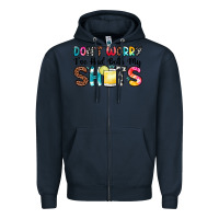 Navy don t worry i ve had both my shots Zipper Hoodie - Zillion Design Studio