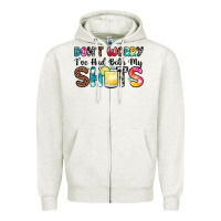 Oatmeal Heather don t worry i ve had both my shots Zipper Hoodie - Zillion Design Studio