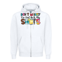 White don t worry i ve had both my shots Zipper Hoodie - Zillion Design Studio