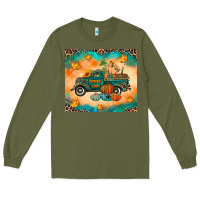 Army Green Pumpkin farm Long Sleeve Tee - RanaPortraitStore