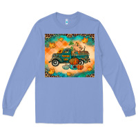 Colony Blue Pumpkin farm Long Sleeve Tee - RanaPortraitStore