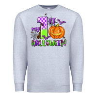 Heather Grey my first halloween pumpkin Premium Sweatshirt - AdoDesignShop