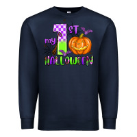 Navy my first halloween pumpkin Premium Sweatshirt - AdoDesignShop