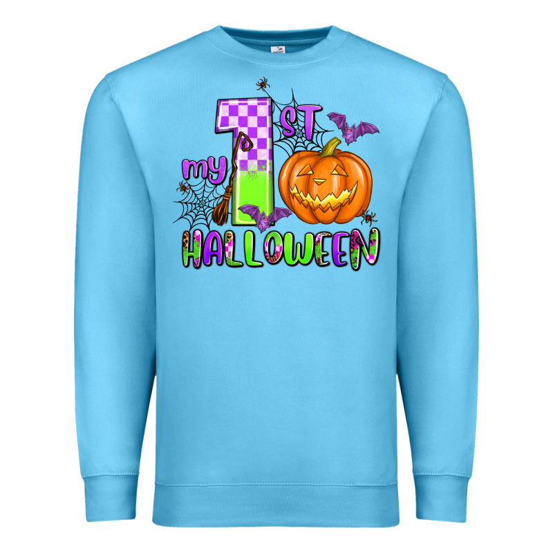 My First Halloween Pumpkin Premium Sweatshirt by AdoDesignShop | Teevron