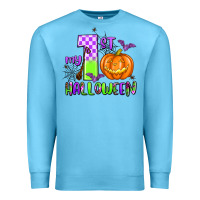 Ocean Blue my first halloween pumpkin Premium Sweatshirt - AdoDesignShop